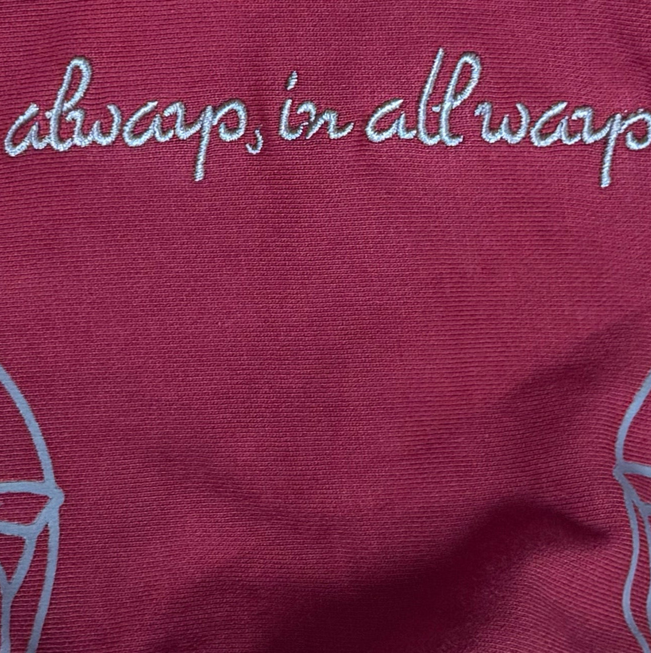 Forever Athlete hoodie in Maroon