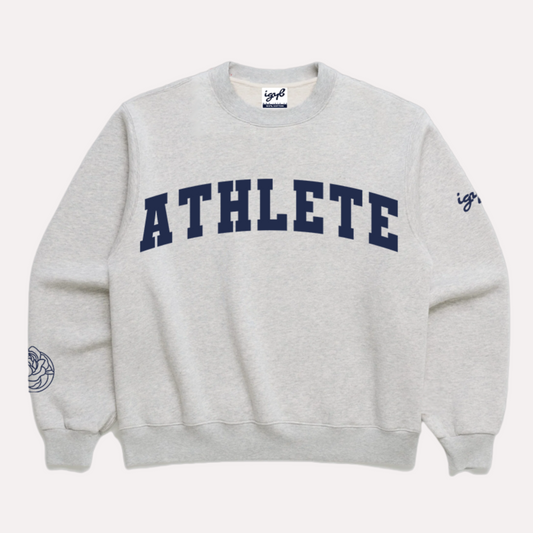 The Unbothered Athlete Sweatshirt in Marshmallow Gray