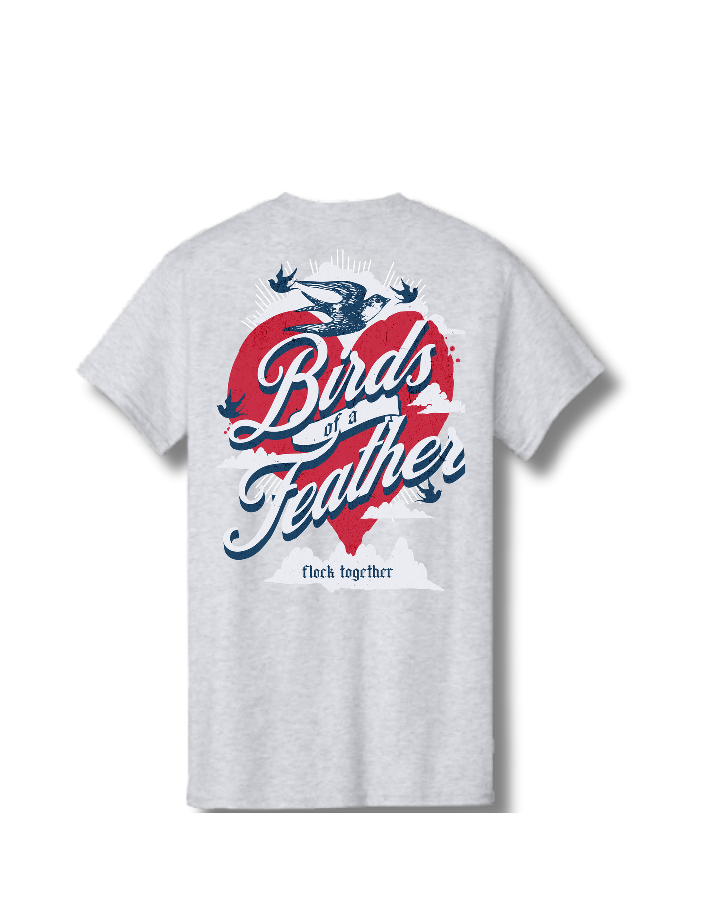 Birds of a Feather T-Shirt | 100% Cotton | Gray