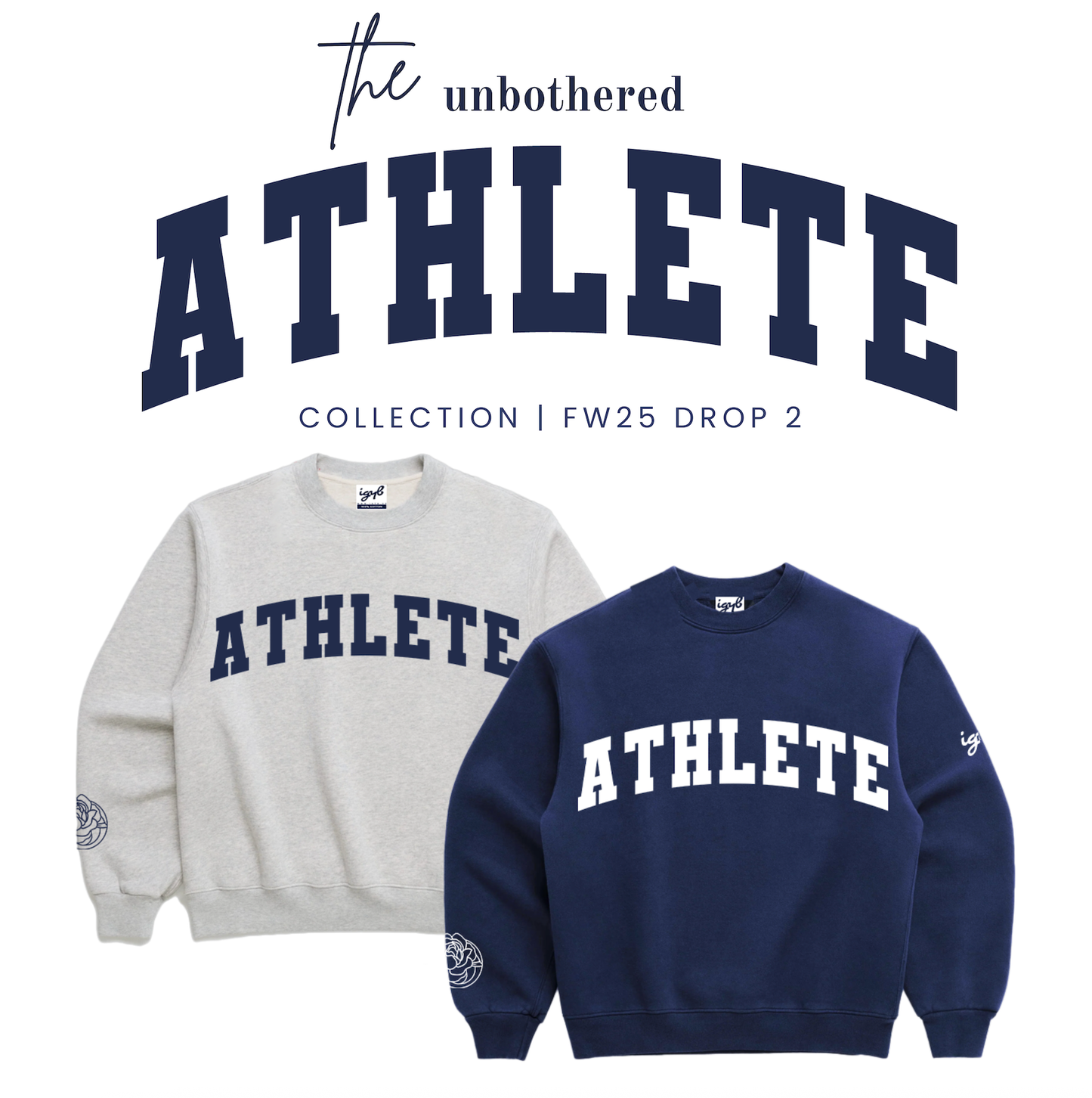 The Unbothered Athlete Sweatshirt in Marshmallow Gray