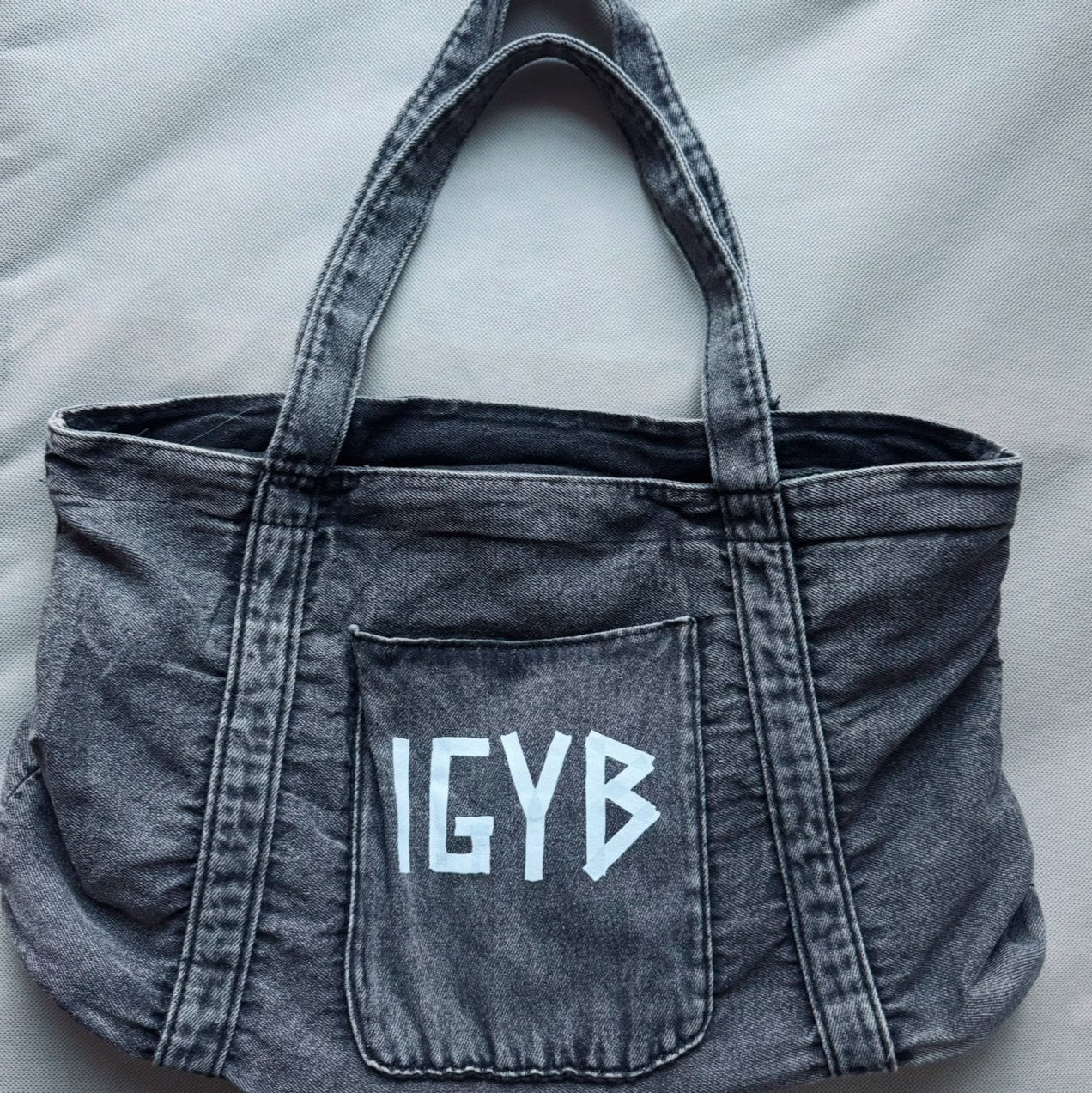IGYB Denim Tote Bag | Available in 3 washes: Light Denim, Dark Denim and Black Denim