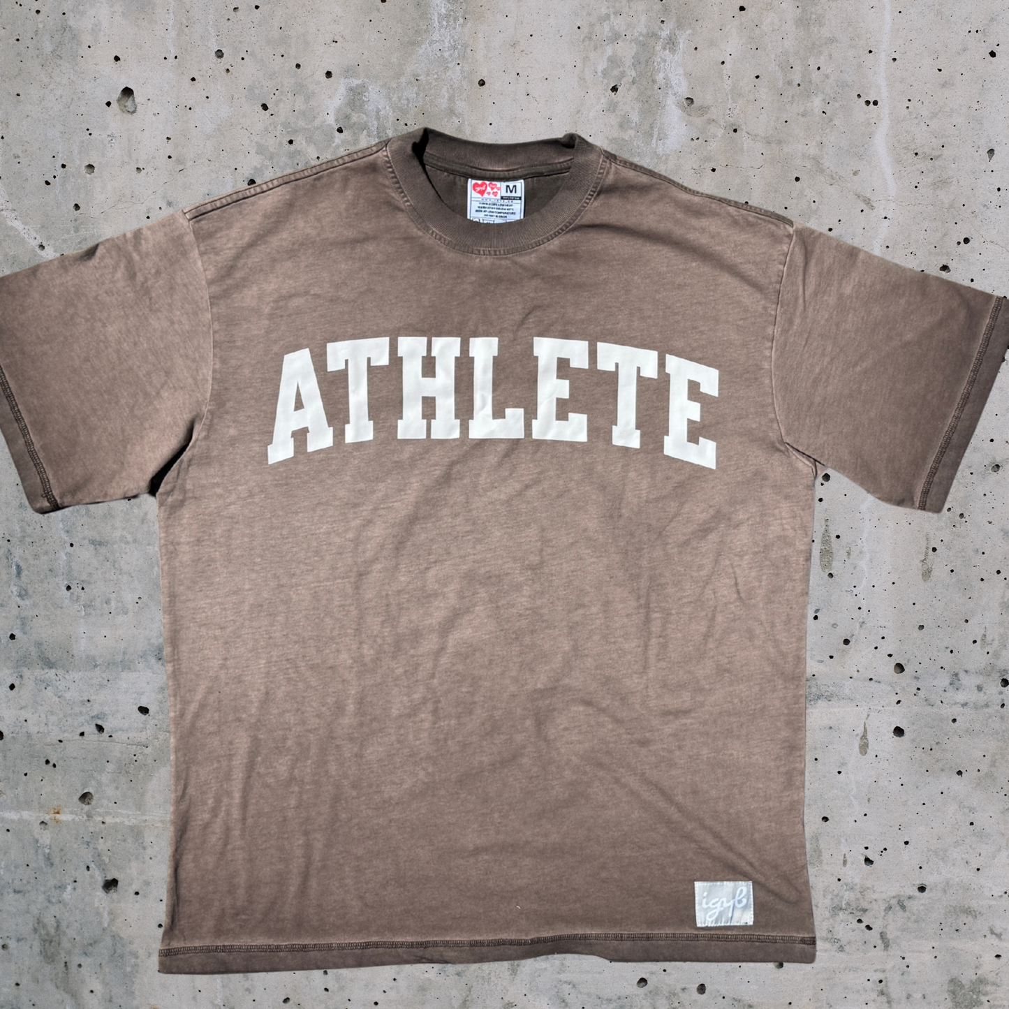 Athlete Crewneck T-Shirt in Milk Chocolate