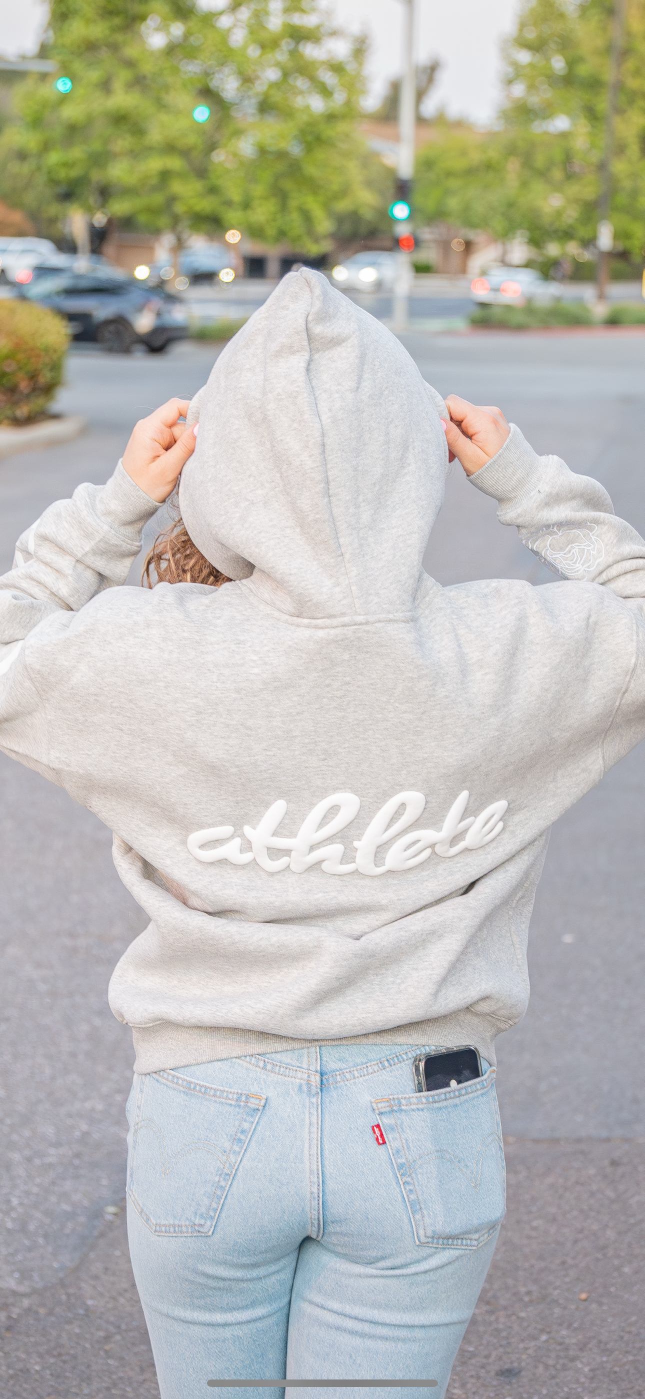 In the Club IGYB "Certified Athlete" Hoodie (Oversized Unisex - Embroidered Peony Logo)
