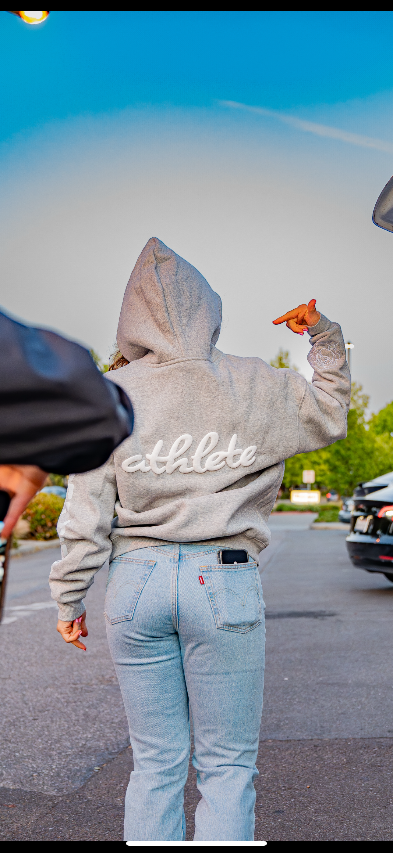 Athlete Hoodie in Gray (Oversized / Unisex)