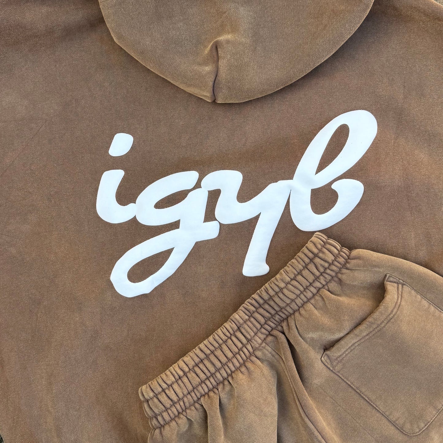 IGYB "Athletic Club" Zip Up Hoodie (Oversized Unisex - Embroidered Peony Logo)