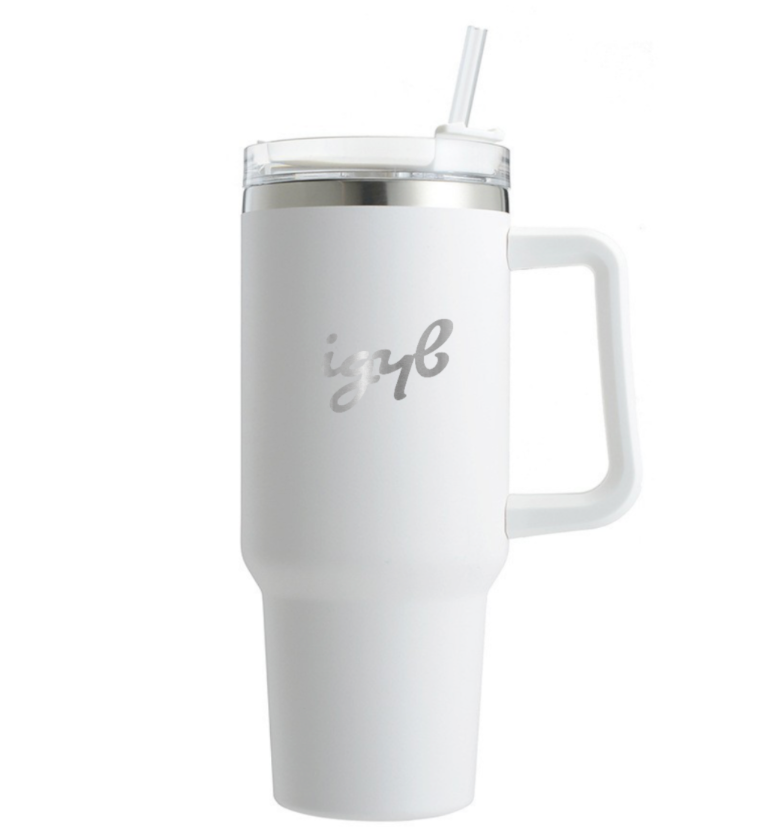Stainless Steel Tumbler in White