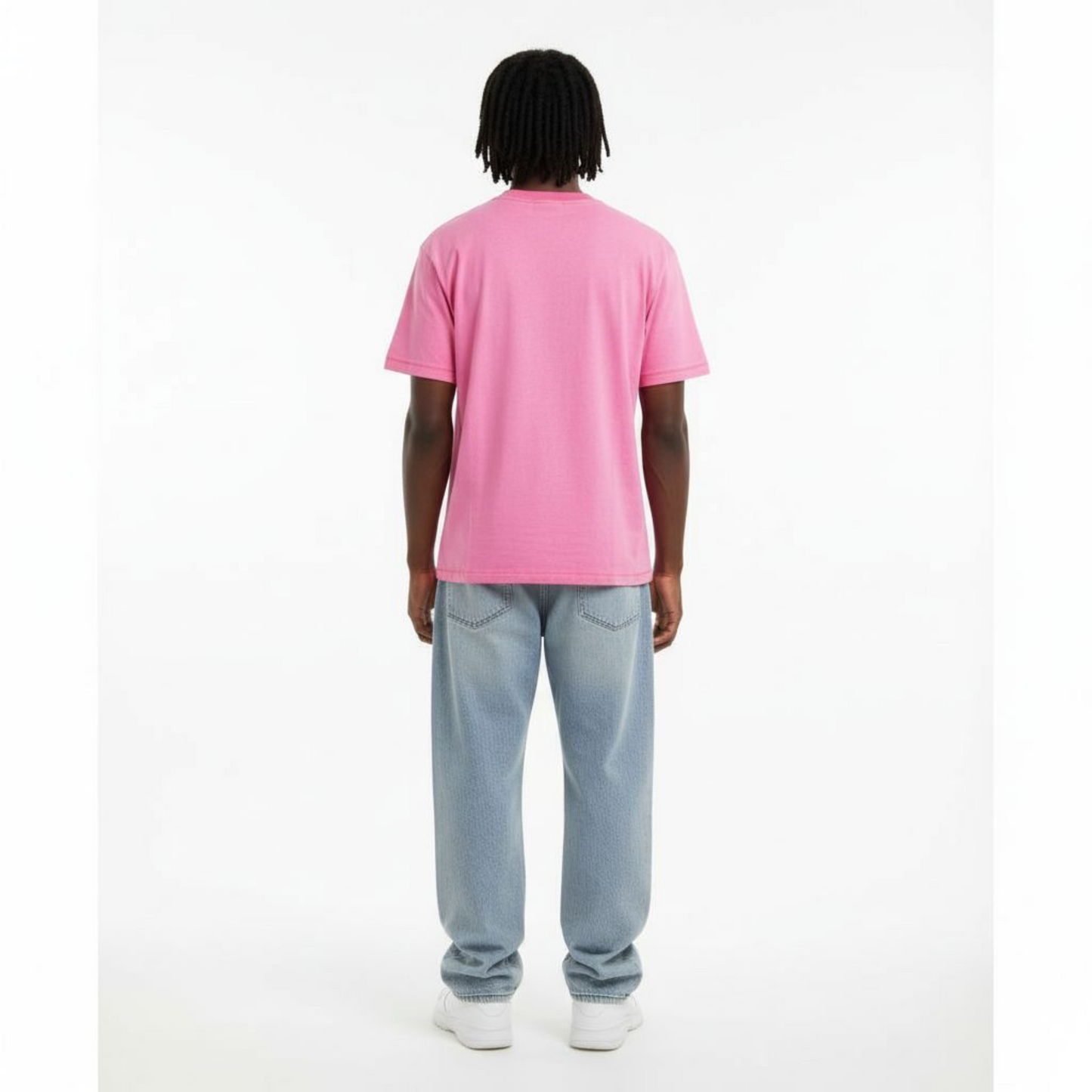 Athlete Crewneck T-Shirt in Pink