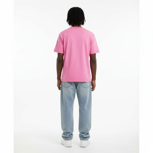 Athlete Crewneck T-Shirt in Pink