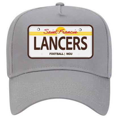 NGU Football Game Day Hats | Lancers Edition x Embroidered Patch | 5 Panel Mid Profile Baseball Cap