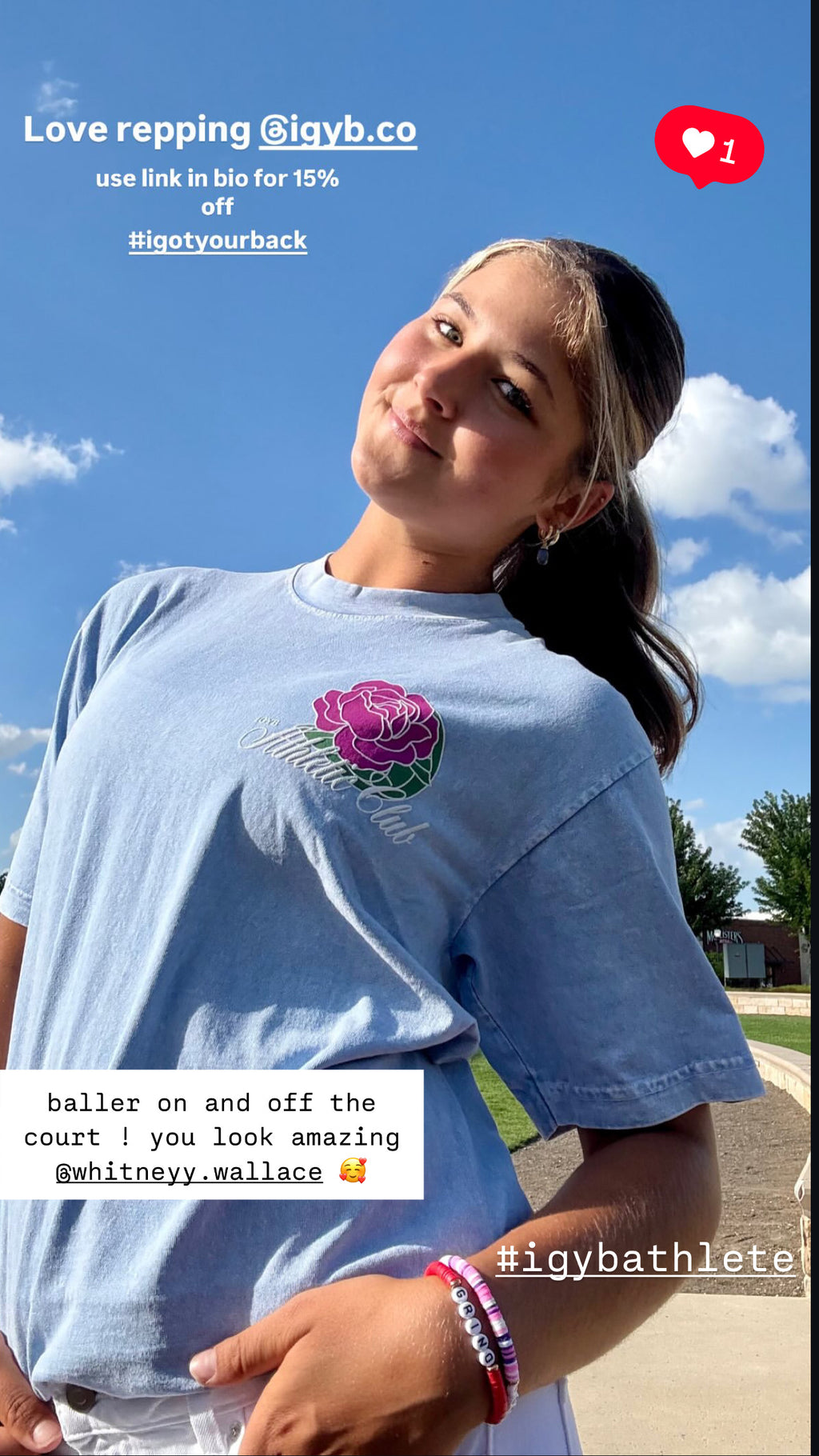 The Sky Athletic Club T-Shirt in Wash Light Blue