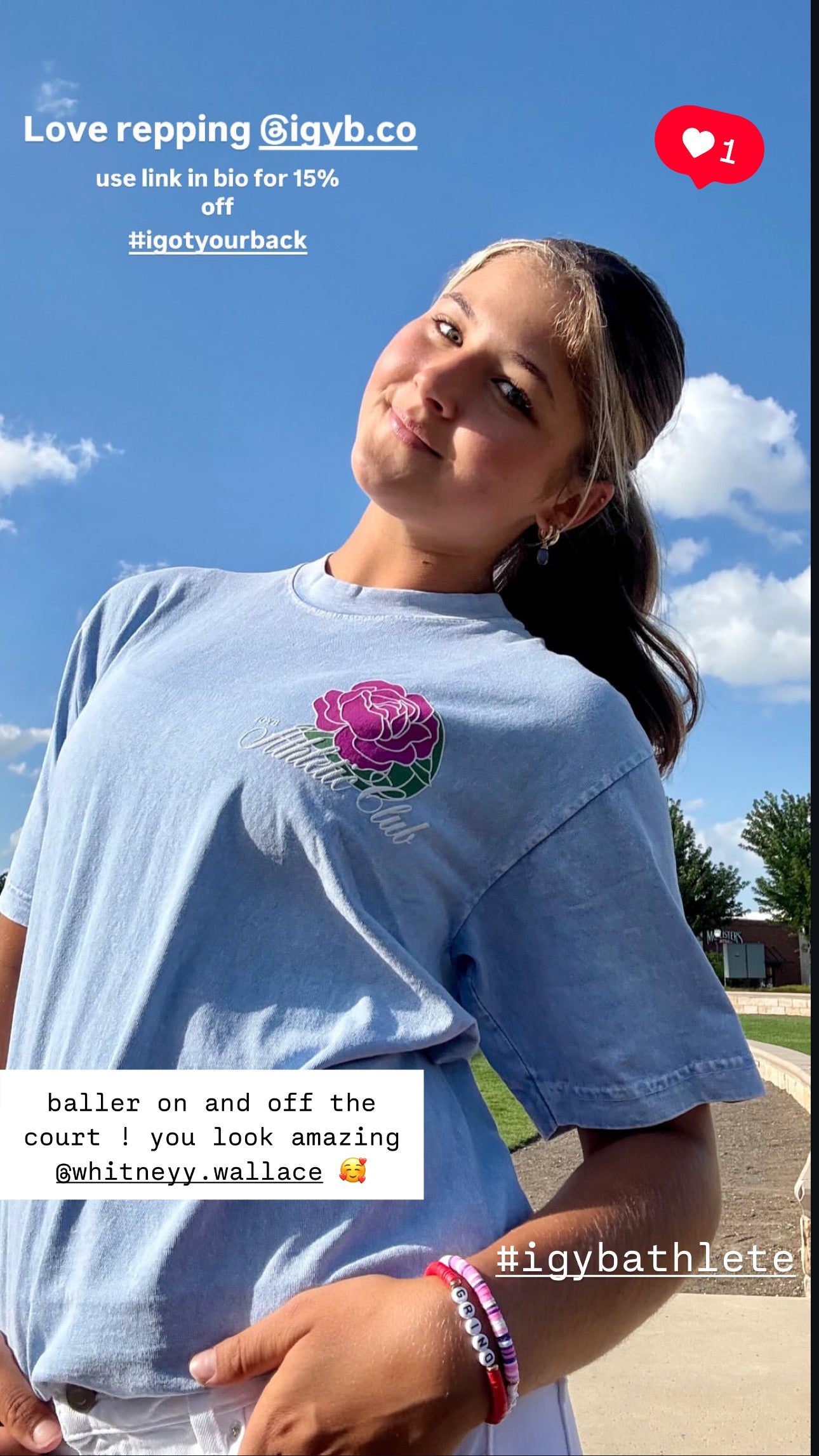 The Sky Athletic Club T-Shirt in Wash Light Blue