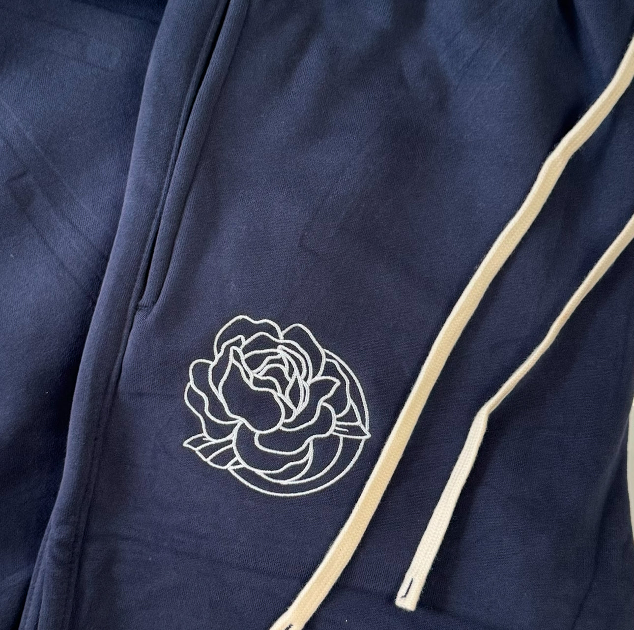 IGYB Peony Sweatpants in Navy