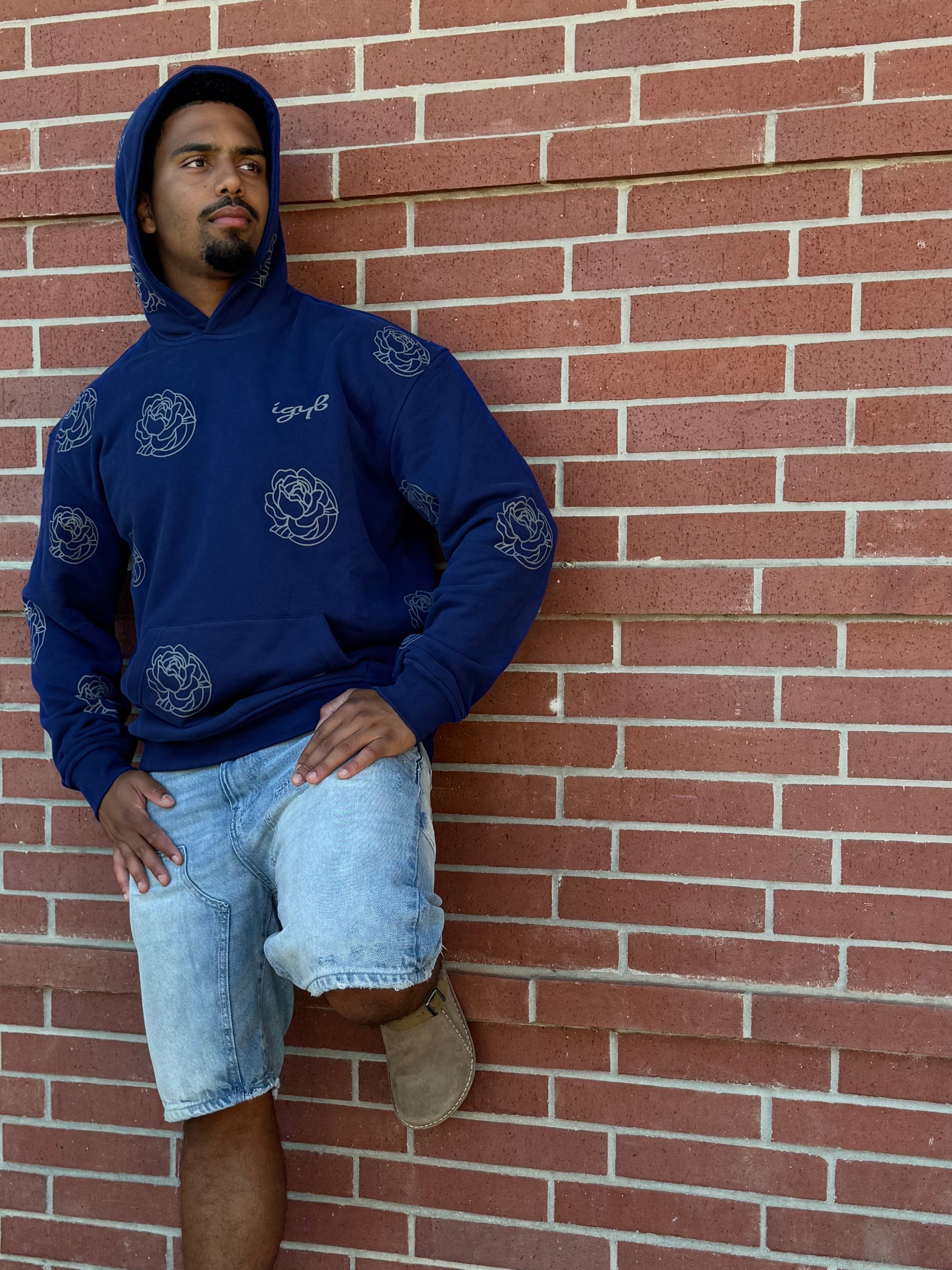 Forever Athlete Hoodie in Navy