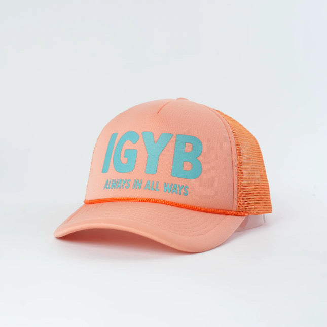 IGYB Trucker Hat in Peach
