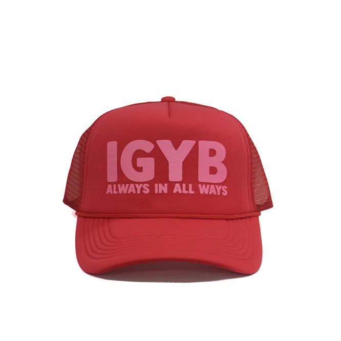 IGYB Trucker Hat in Red