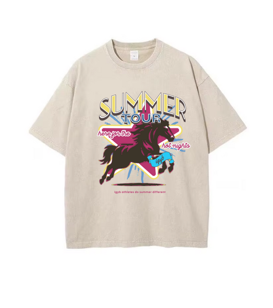 Summer Tour T-Shirt | 100% Cotton | Oversized Fit