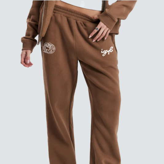 IGYB Sweatpants 'In the club' w/ embroidered Peony and IGYB logo