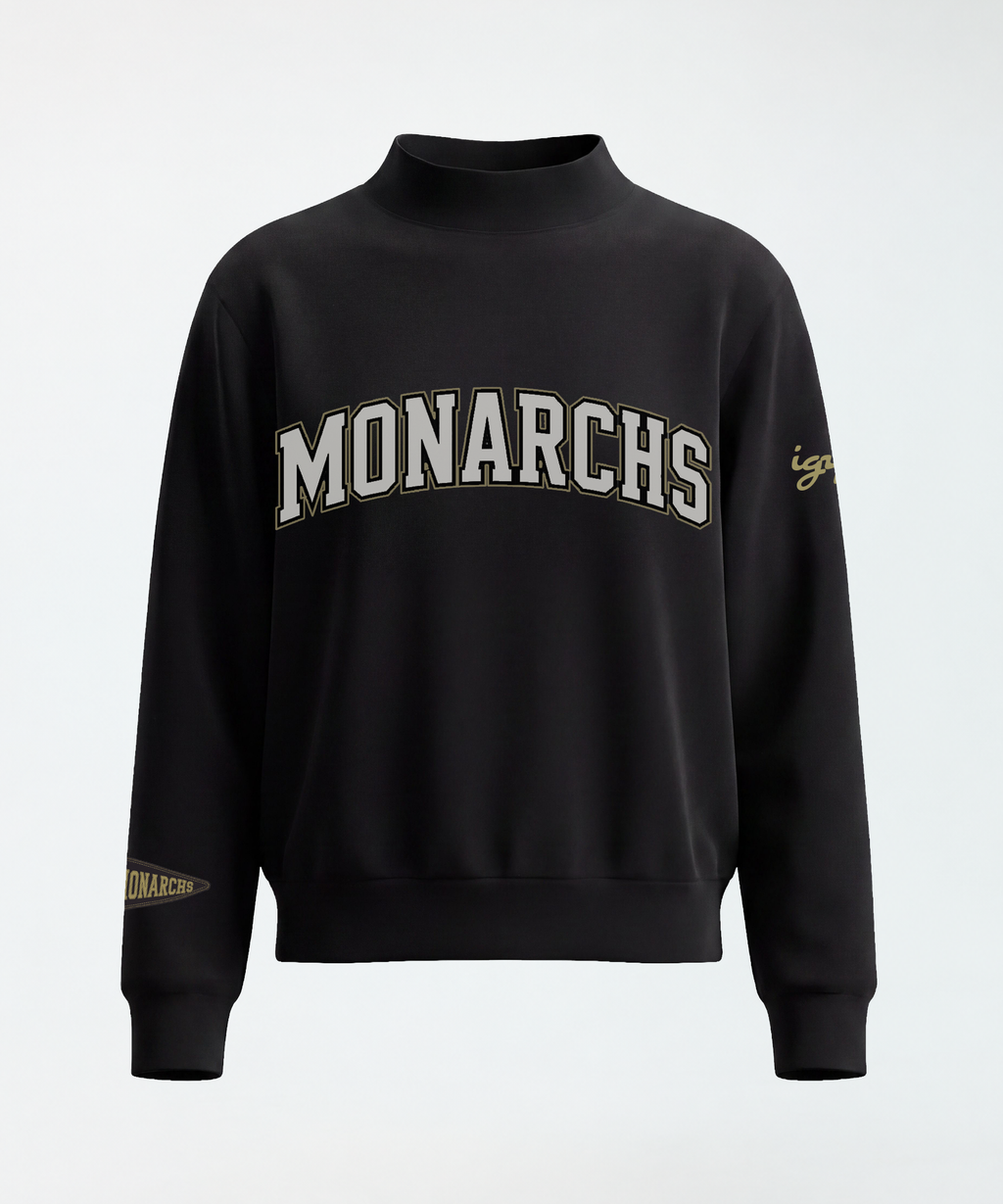 IGYB Monarchs Mockneck | Black
