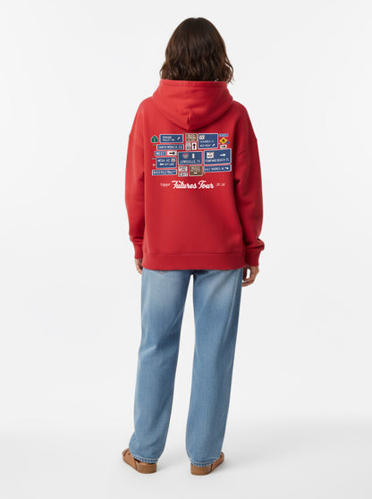 IGYB x p1440 Futures Tour Hoodie (’25–’26) | Red
