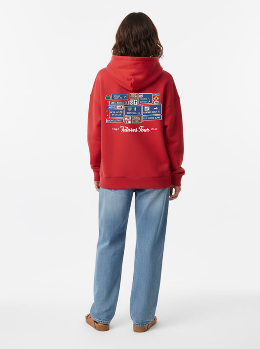 [Pre-Order] IGYB x p1440 Futures Tour Hoodie (’25–’26) | Red