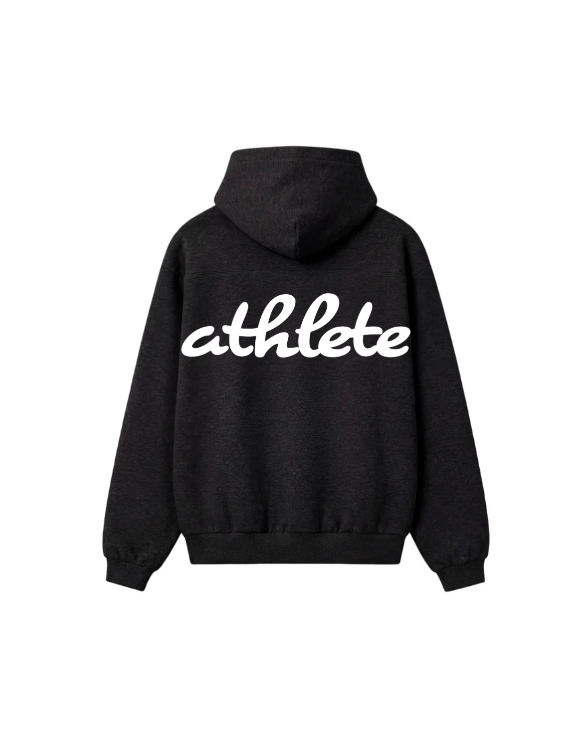 Athlete Hoodie in Black (Oversized / Unisex)