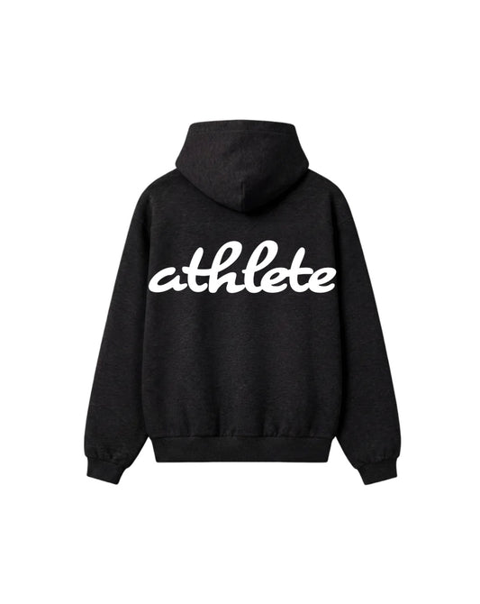 Athlete Hoodie in Black (Oversized / Unisex)