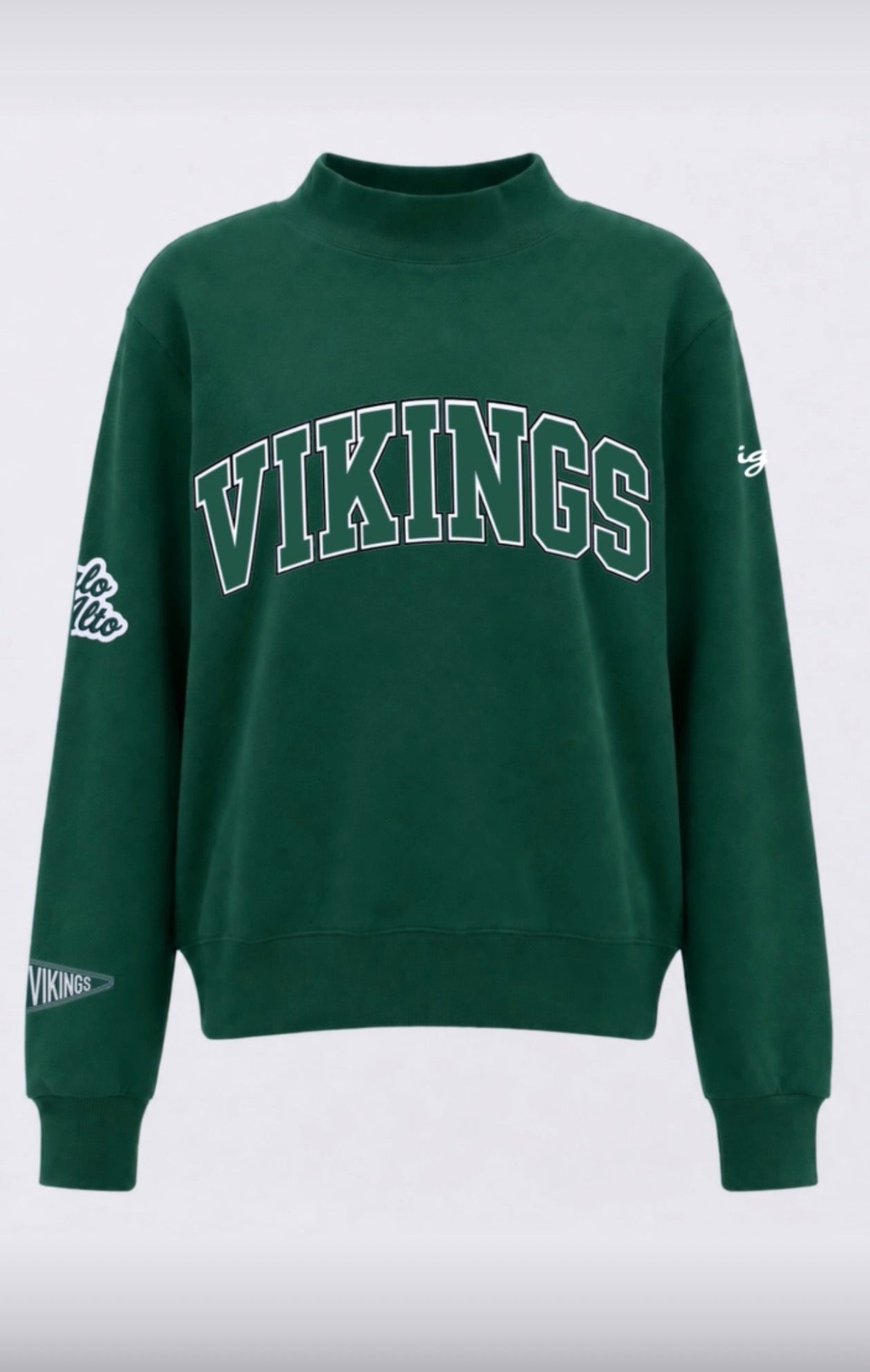Palo Alto Vikings Mockneck | Green