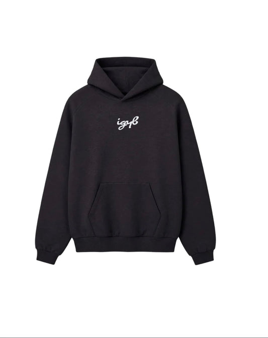 Athlete Hoodie in Black (Oversized / Unisex)