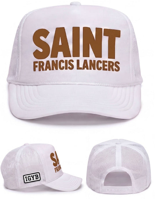 Saint Francis Lancers Trucker Hat - White