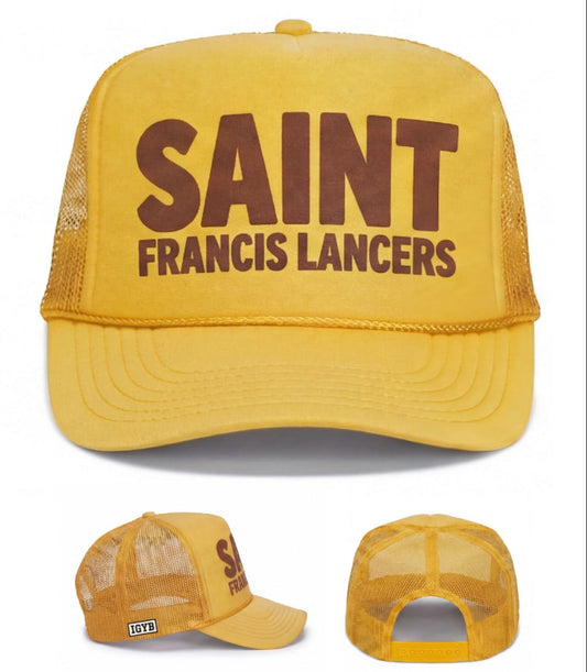 Saint Francis Lancers Trucker Hat - Yellow