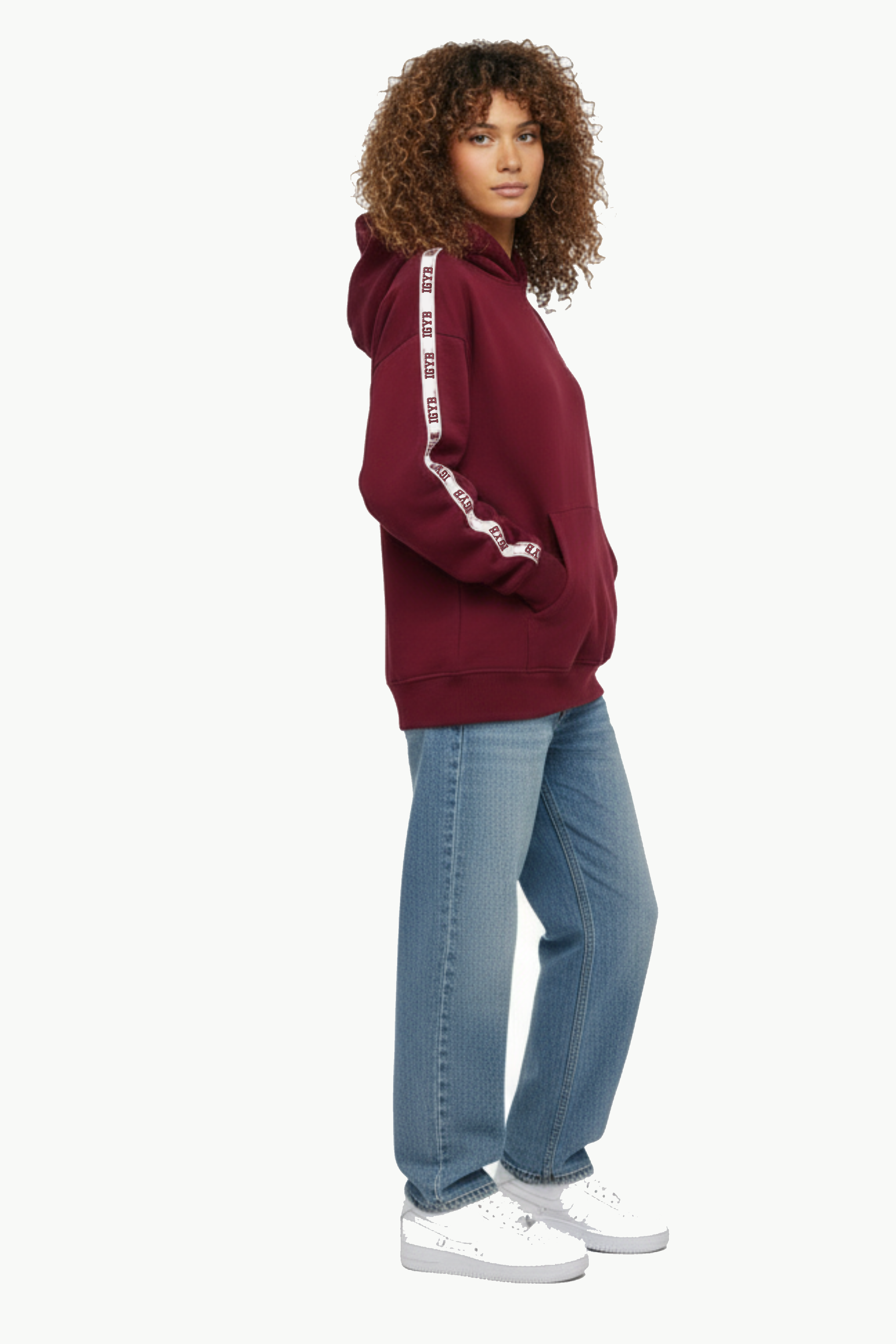The Balanced Athlete Hoodie: Energy (Maroon)