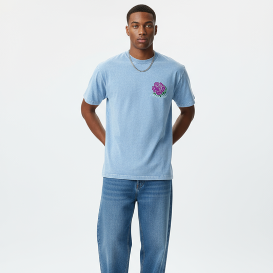 The Sky Athletic Club T-Shirt in Wash Light Blue