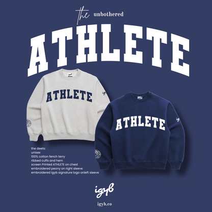 The Unbothered Athlete Sweatshirt in Nautical Navy