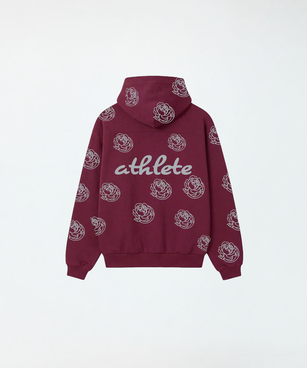 Forever Athlete Hoodie | Maroon x Gray