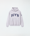 Playmaker Hoodie | Gray x Blue Varsity Letters