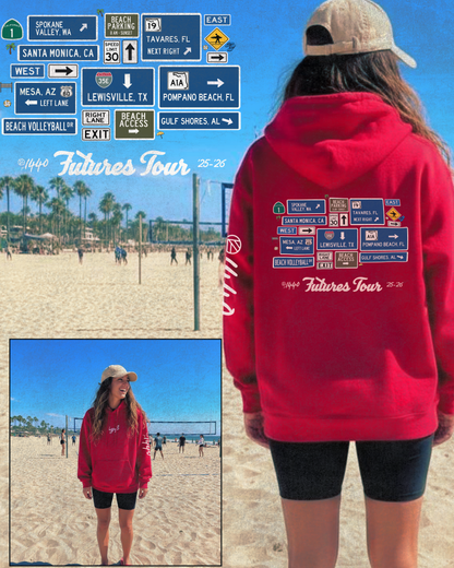 IGYB x p1440 Futures Tour Hoodie (’25–’26) | Red
