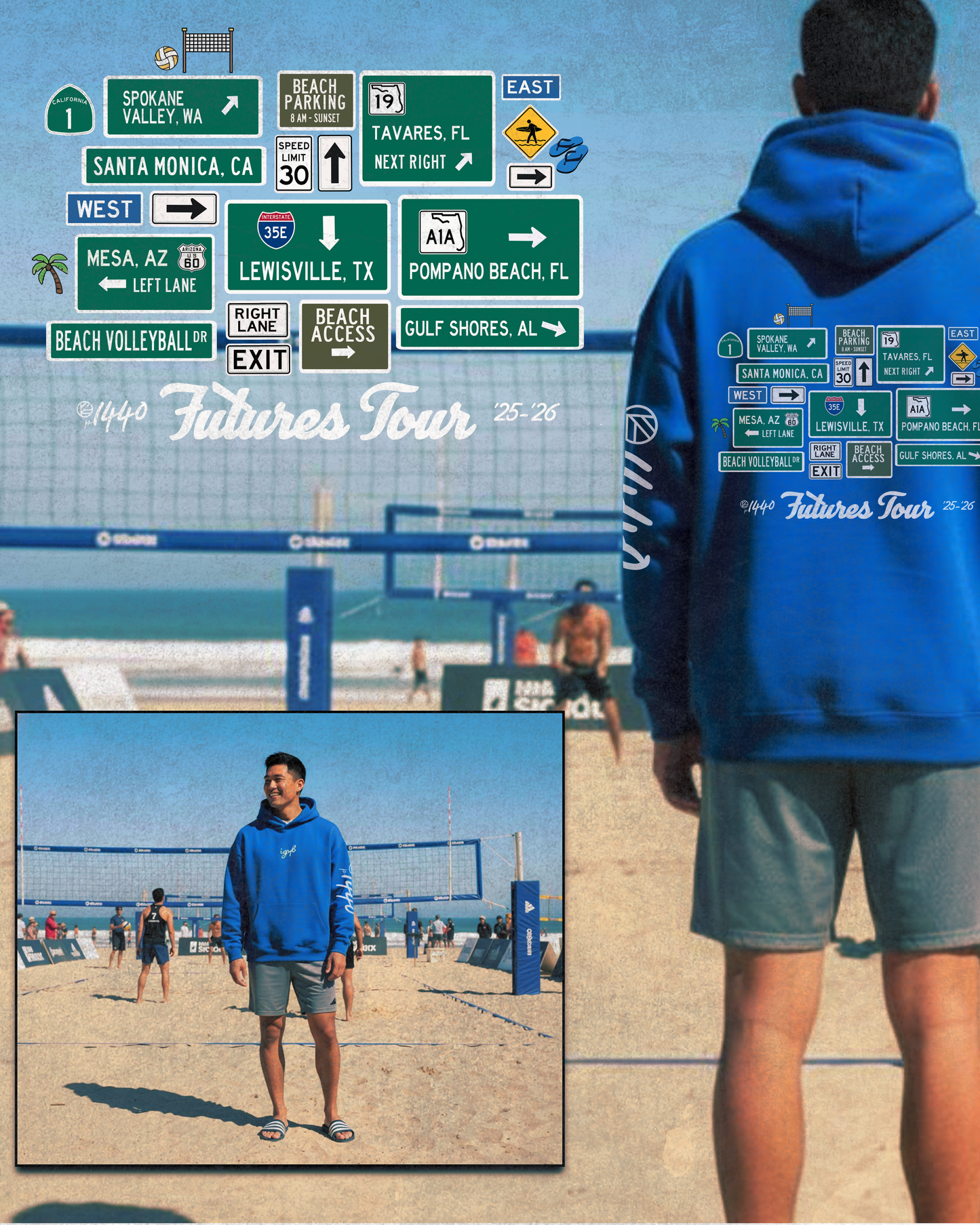 [Pre-Order] IGYB x p1440 Futures Tour Hoodie (’25–’26) | Blue