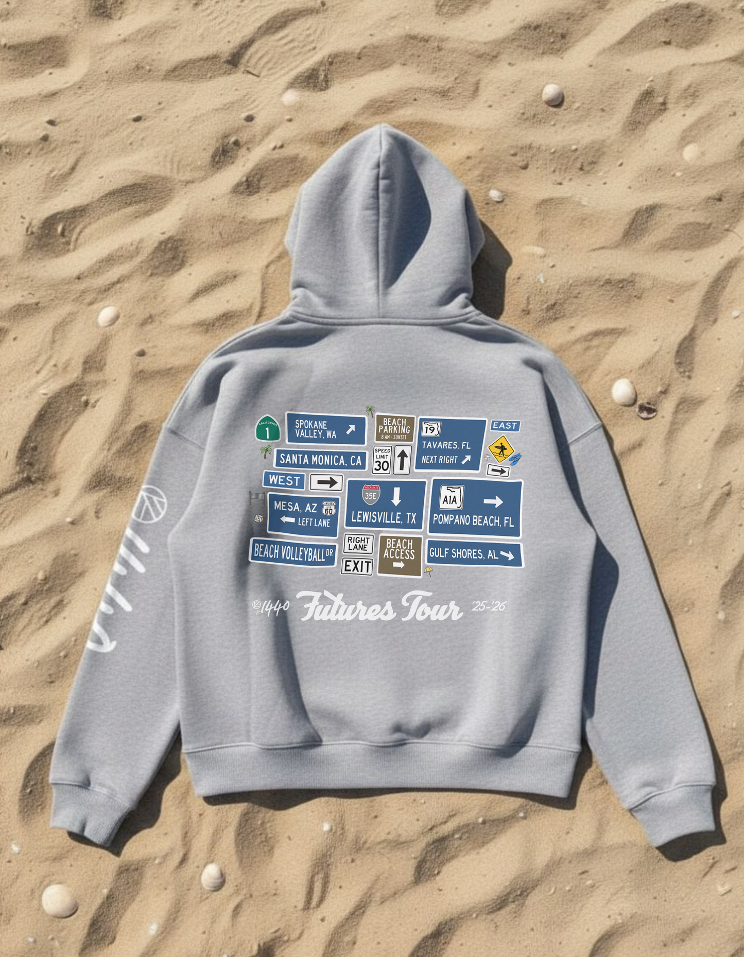 [Pre-Order] IGYB x p1440 Futures Tour Hoodie (’25–’26) | Gray