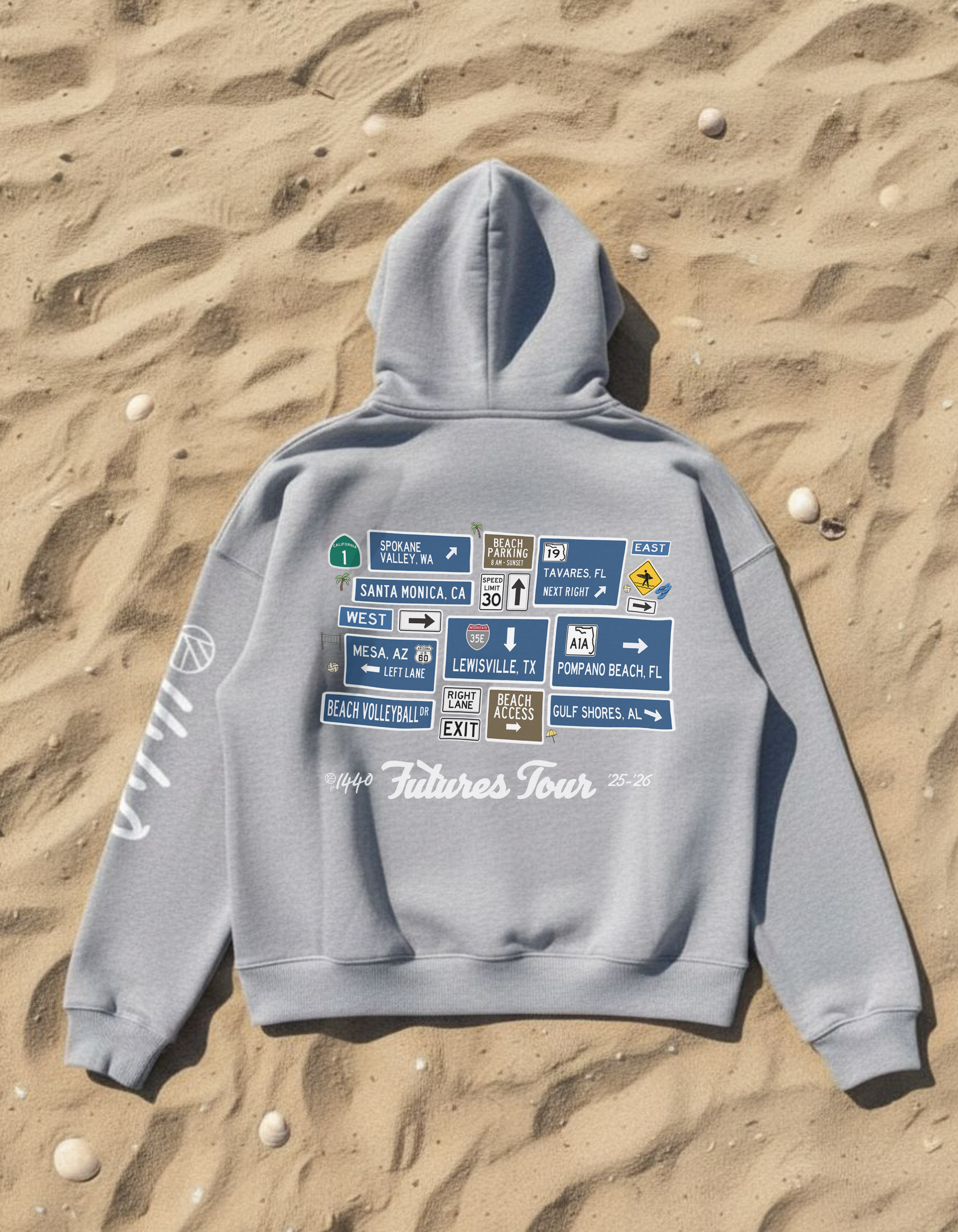 IGYB x p1440 Futures Tour Hoodie (’25–’26) | Gray