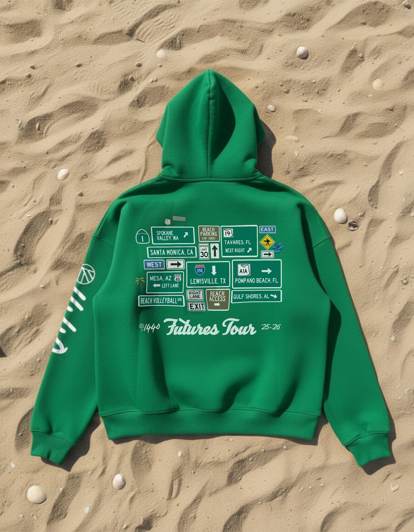 [Pre-Order] IGYB x p1440 Futures Tour Hoodie (’25–’26) | Green