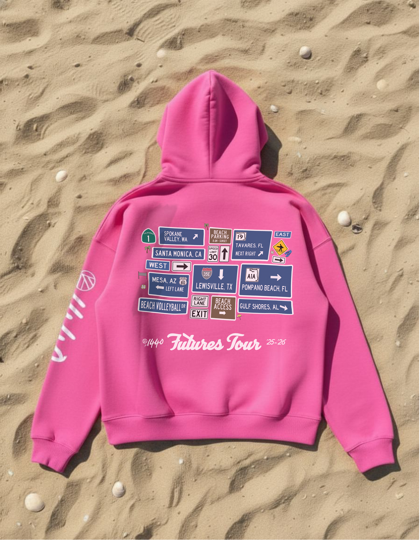 [Pre-Order] IGYB x p1440 Futures Tour Hoodie (’25–’26) | Pink