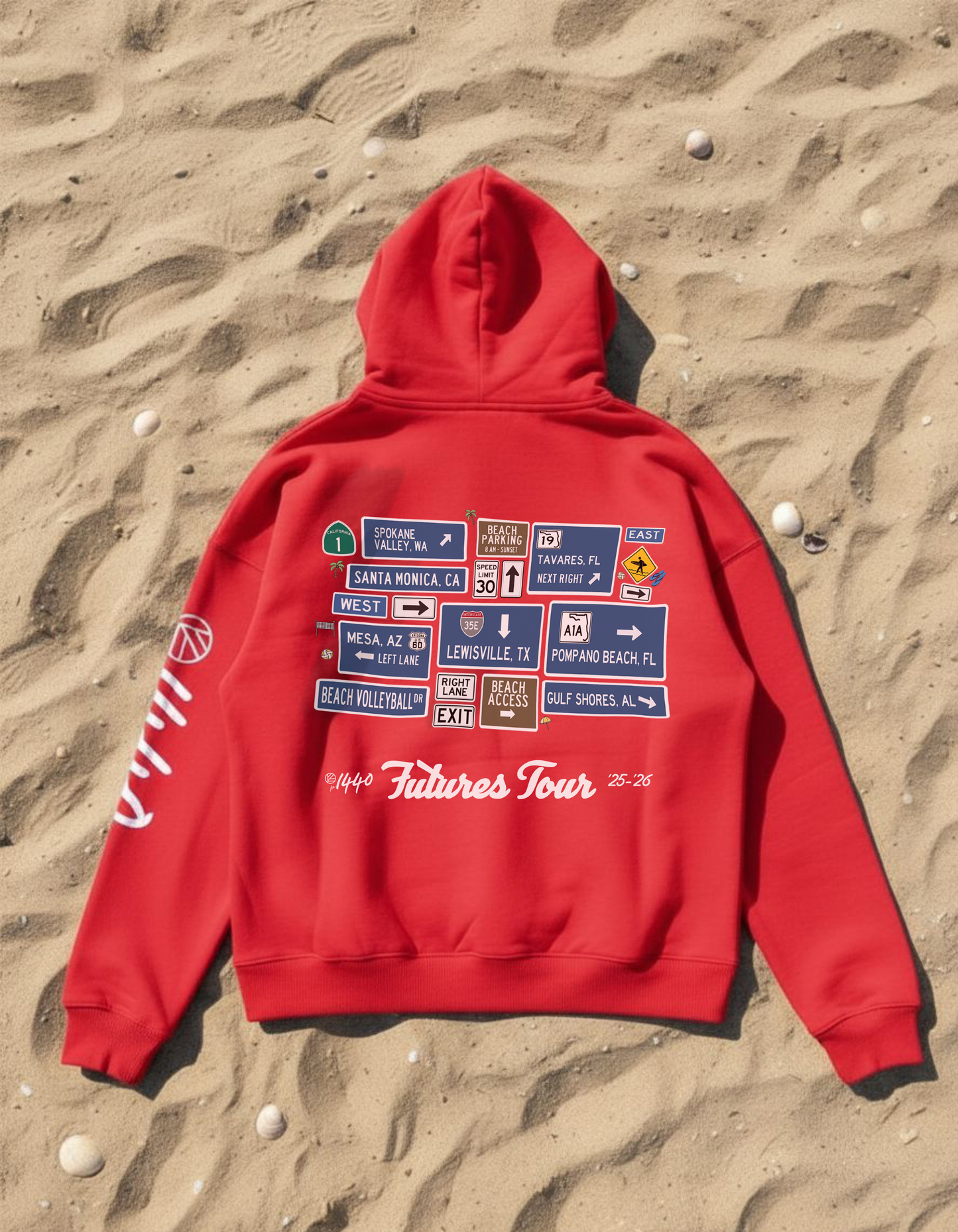 [Pre-Order] IGYB x p1440 Futures Tour Hoodie (’25–’26) | Red