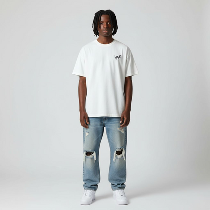 Simplecore IGYB Crewneck T-Shirt (Oversized Unisex - Embroidered Logo)