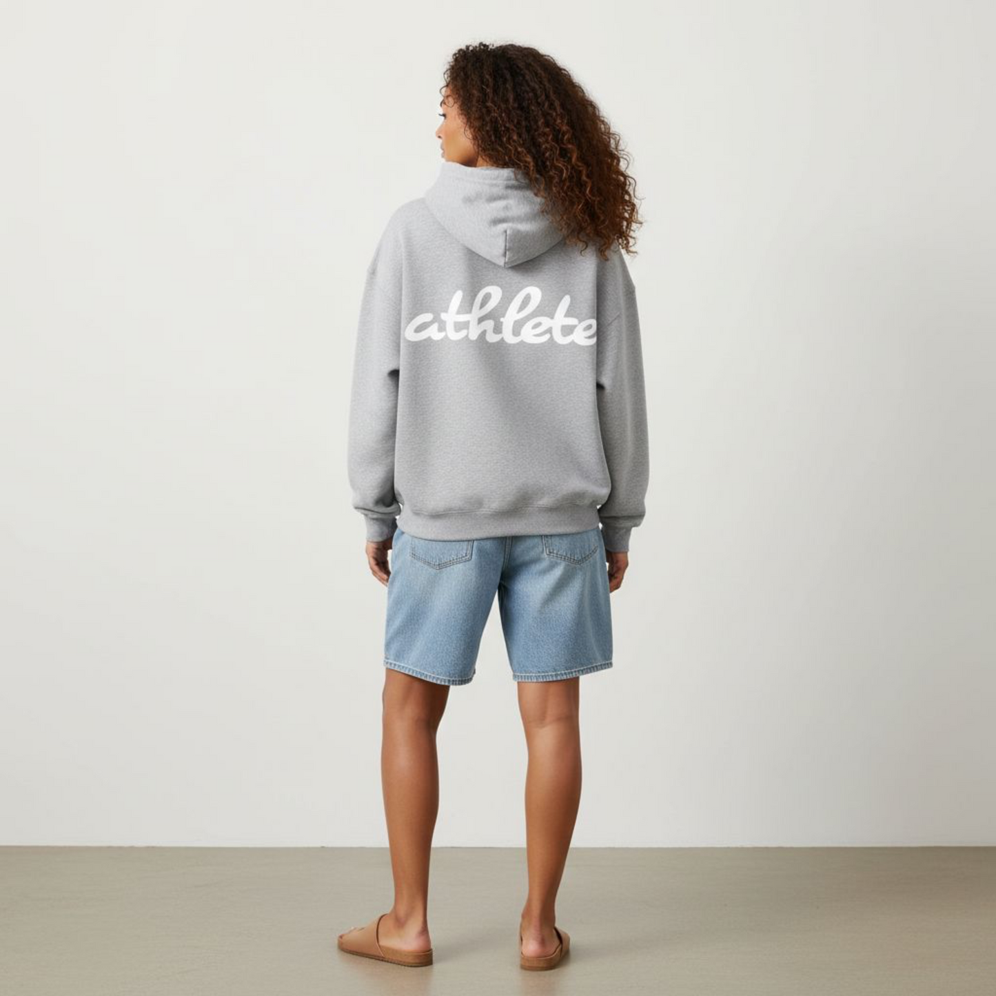 Athlete Hoodie in Gray (Oversized / Unisex)