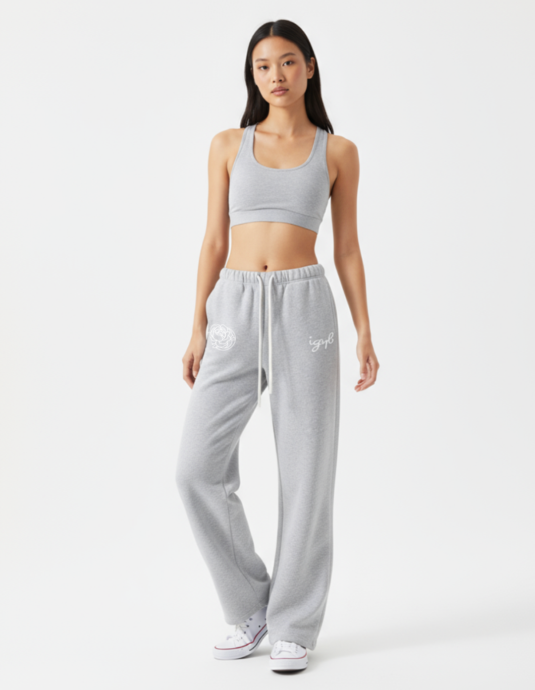 In the Club IGYB Sweatpants (Embroidered Peony Logo)