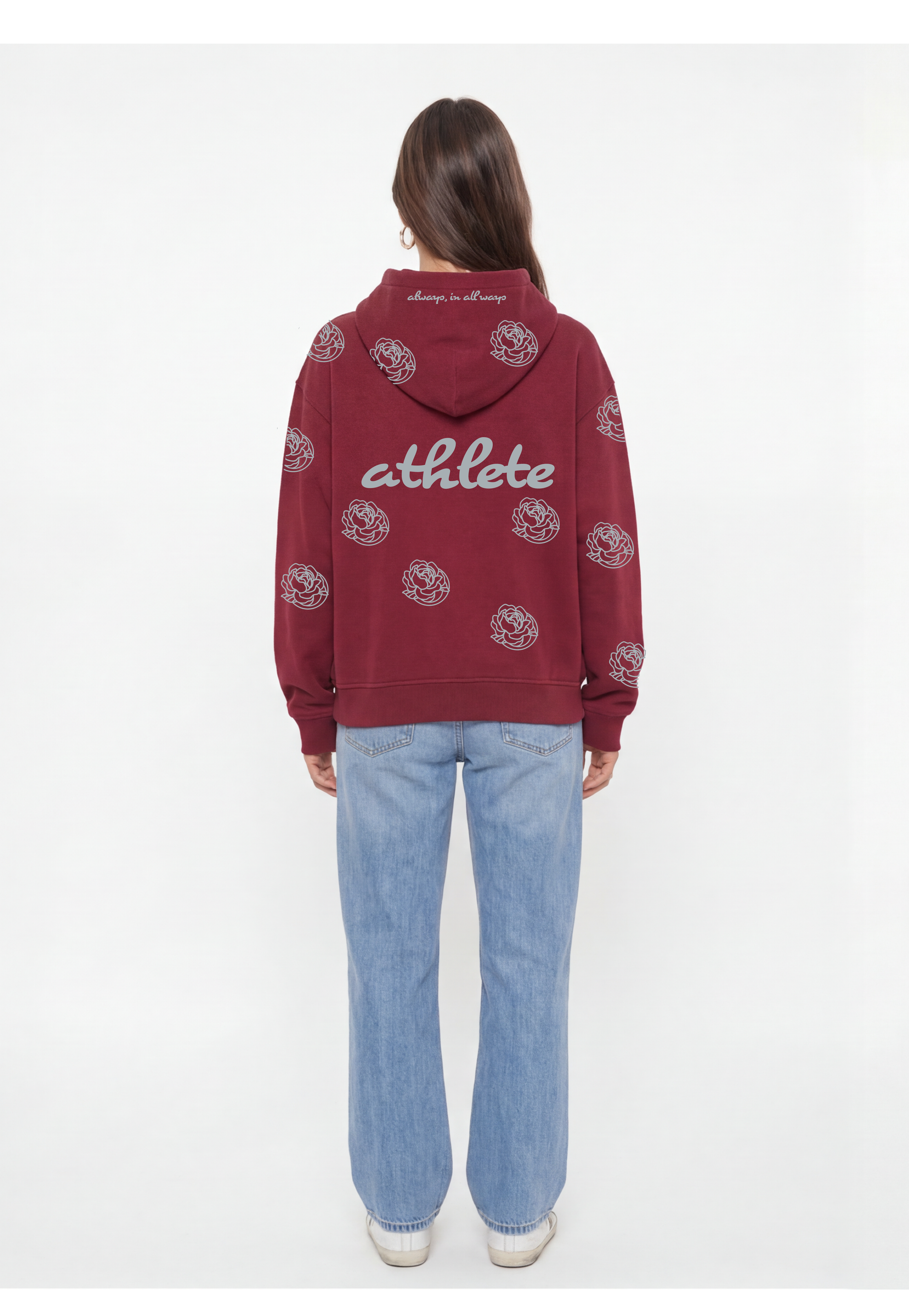 Forever Athlete hoodie in Maroon