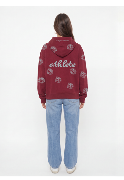 Forever Athlete hoodie in Maroon