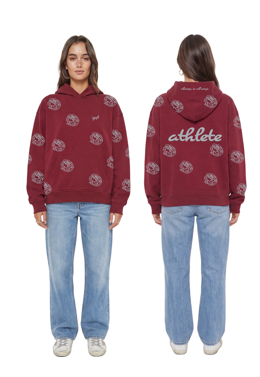 Forever Athlete hoodie in Maroon