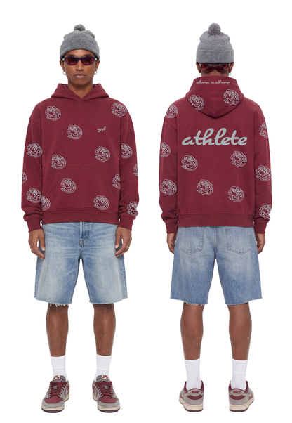 Forever Athlete hoodie in Maroon