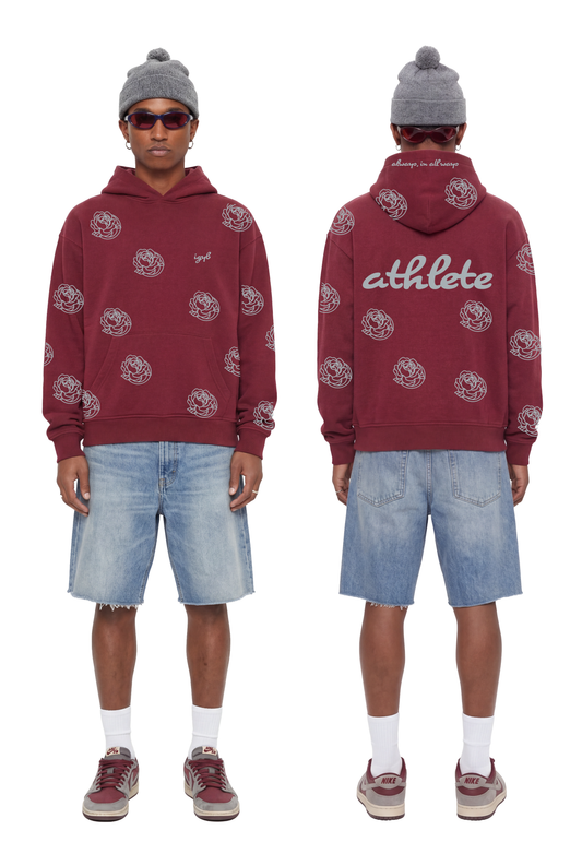 Forever Athlete hoodie in Maroon
